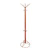 Hanger-rack "Stella-1M", 1.85 m, base 45 cm, 5 hooks + 4 additional hooks, metal, cherry