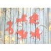 Ленивые Бобры / Lazy Beavers / Set of pink Christmas tree decorations "Miracles inside" in a gift box