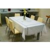 Снежинка / Snowflake / Table linen set with machine lace and cutwork embroidery