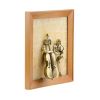 Золотая антилопа / Picture-panel "Contrabass player and saxophonist" on onyx