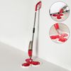 Доляна / Dole / Mop with spray, metal handle 122 cm, 3 microfiber nozzles, MIX color