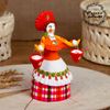 Дымковская глиняная игрушка / Figurine "Lady-water carrier"