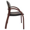 Chaise pour salles de réception et de réunion CH-659, éco-cuir, noir mat