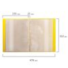 Cartella da 20 inserti BRAUBERG "Contract", giallo, inserti antiriflesso, 0,7 mm, business class