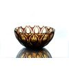 Гусевской Хрустальный завод / Crystal vase for fruit "Bohemia" amber-violet
