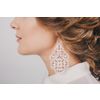 Lace earrings "Angelica" white
