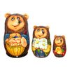 Мастерская подарков / Gift workshop / Matryoshka Hedgehog with mushrooms, 13 cm.