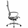 МЕТТА / Office chair "K-7" chrome, strong mesh, adjustable seat and back, black