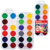 Watercolor BRAUBERG "MAGIC COLORS" 24 colors, honey, round cuvettes, plastic pencil case