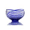 Гусевской Хрустальный завод / Crystal salad bowl "Fars" blue