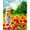 Опт-картина / Tranh theo số 40x50 Cô gái trên cánh đồng