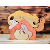 Wooden toy "Kitten house"