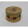 Беломорские узоры / Box of birch bark "Pyermogori painting" round 6 cm