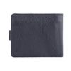 Purse mens FABULA "Brooklyn", 124х97 mm, genuine leather, stitching, button, blue