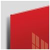 Board magnetic marker glass (45x45 cm), 3 magnets, RED, BRAUBERG