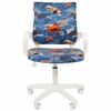 CHAIRMAN / Chair for children CH KIDS 103, with armrests, blue with a pattern "Cars"