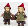 Birgitte Frigast / Porcelain dolls Bobo & Bella, 22 cm