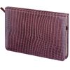 ĐỊNH DẠNG NHỎ (95x155 mm) A6 hàng tuần, BRAUBERG "Cá sấu", da cá sấu mờ, 72L, kem. khối, màu nâu