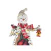 Kurts Adler / juguete de árbol de Navidad "Muñeco de nieve y cardenales", 11,5 cm