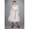 Снежинка / Snowflake / Women's lace jacket "Peony scent"