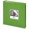 Photo album BRAUBERG "Lime" for 200 photos 10x15 cm, fabric, green