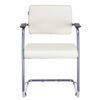 Chair for reception and meeting rooms CH-271N-V / SL / OR-10, eco-leather, chrome, beige