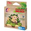 LUCH / Wax crayons "Zoo" 24 colors, hexagonal, cardboard packaging with Euro hanging