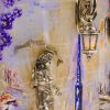 Золотая антилопа / Painting "Girl with an umbrella. Spring" backlit