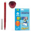 Bút có đầu bằng nỉ CENTROPEN "Hoàn hảo", 12 màu, đường kẻ rộng 2-3 mm, có thể giặt được, không khô