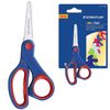 Scissors STAEDTLER (Stadler, Germany), 140 mm rubber inserts, blue-red, Euro slot