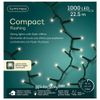 Kaemingk / Guirlande scintillante Lumineo Snake 22,5 m, 1000 lumières LED blanc chaud, PVC vert, contrôleur, IP44