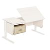 Tumba hinged for the desk DEMI SUT.29, 443x362x192 mm, 1 box, LDSP ash, TSN.03