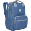Ba lô GRIZZLY / GRIZZLY dành cho giới trẻ, túi đựng máy tính xách tay, vải denim, 38x27x15 cm