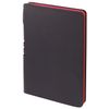 BRAUBERG / Carnet "NEBRASKA", 112 feuilles A5 (140x200 mm), simili cuir souple, stylo, trait, noir