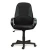 Office chair BRABIX "City EX-512", black leatherette, black fabric, TW