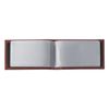 BRAUBERG / Business card holder / single row credit card holder "Favorite", for 24 cards, textured leather, brown