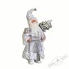 Holiday Classics / Doll "Santa Claus with gifts in a silver fur coat and white boots", 40 cm
