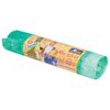 YORK / AZUR garbage bags with ties, green, 20 pcs per roll, HDPE, 13 microns, 50x56 cm, 35 l