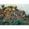 Ленивые Бобры / Christmas tree toy mirrored "Tiger" in a wooden frame