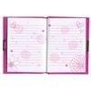 BRAUBERG / Notebook "Princess" SMALL FORMAT 56 sheets A6, 110x150 mm, hardcover, metal lock + pen, line