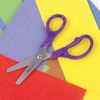 BRAUBERG scissors, 130 mm, ergonomic handle, carton packing with hanger, assorted