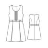 Sundress for the girl of an adjacent silhouette