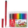 Pens KOH-I-NOOR, 18 colors, washable, triangular, plastic packaging, Euro slot