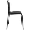 Ascona visitor chair, black frame, black leather substitute