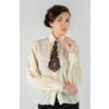 Lace tie "Business lady" black with red