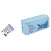 Pencil case-cosmetic bag INLANDIA, 2 branches, soft, "Bunny", blue, 20х7х9 cm