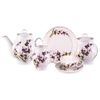 Дулёвский фарфор / Tea service "White Swan. Lavender" gold layering21 items