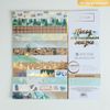Арт Узор / A set of scrapbooking paper with foil "A hike is a little life"
