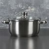 Доляна / Doliana / Casserole "Grette", 2.3 l, d = 18 cm, with glass lid, capsule bottom