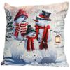 Kaemingk / Christmas glowing pillow Snowy Whitey Family 45 * 45 cm battery operated